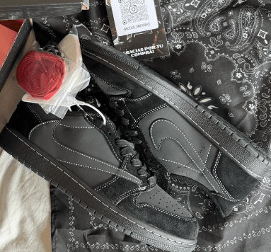 Jordan1 x Travis Scott "Black Phantom" de Jordan