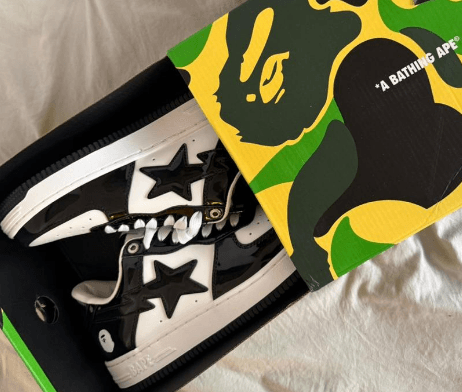 Bape "BAPE STA" Negro y Blanco de Bape